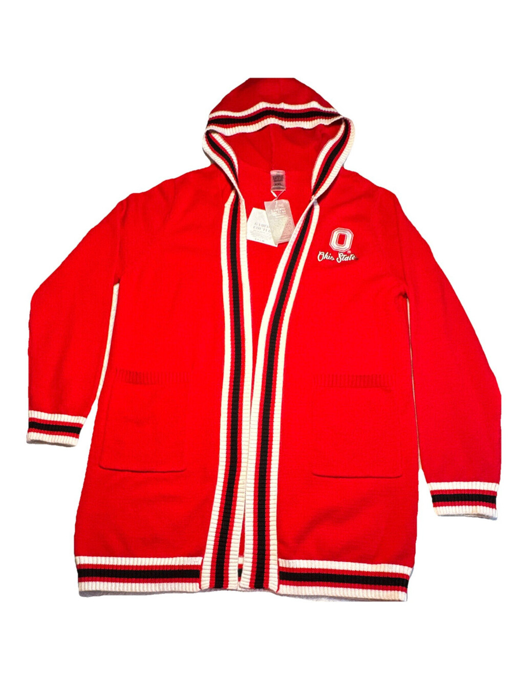 Gameday Couture Ohio State Buckeyes Red Hooded Cardigan Sweater XXL Licensed